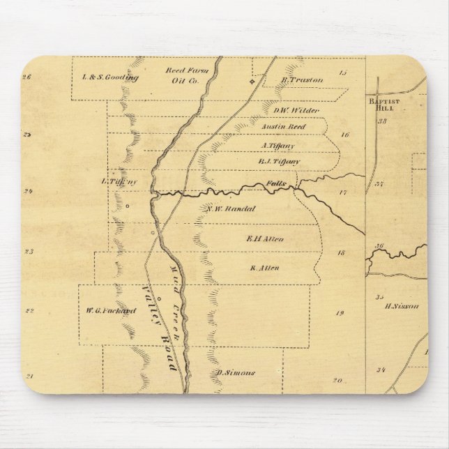 Mousepad Terras de óleo de Mud Creek (Frente)