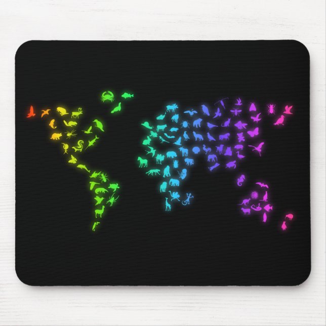 Mousepad Terre et animaux (Frente)