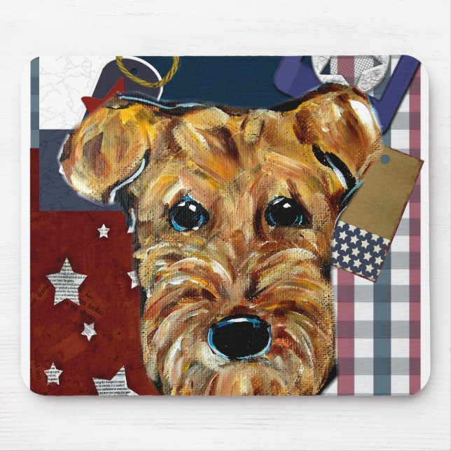 MOUSEPAD TERRIER AIREDALE (Frente)