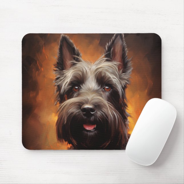 Mousepad Terrier escocês (Com mouse)