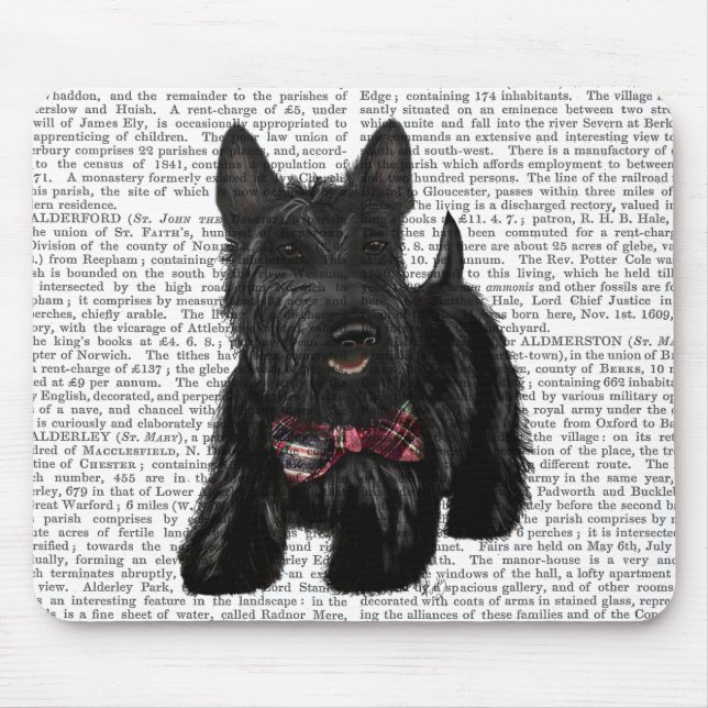 Mousepad Terrier escocês e Arco (Frente)