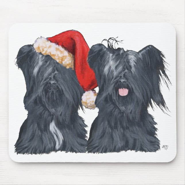Mousepad Terrier Skye Papai Noel (Frente)
