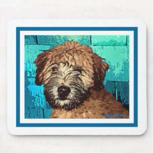 MOUSEPAD TERRIER WHEATEN: FILHOTE DE CACHORRO MOLHADO