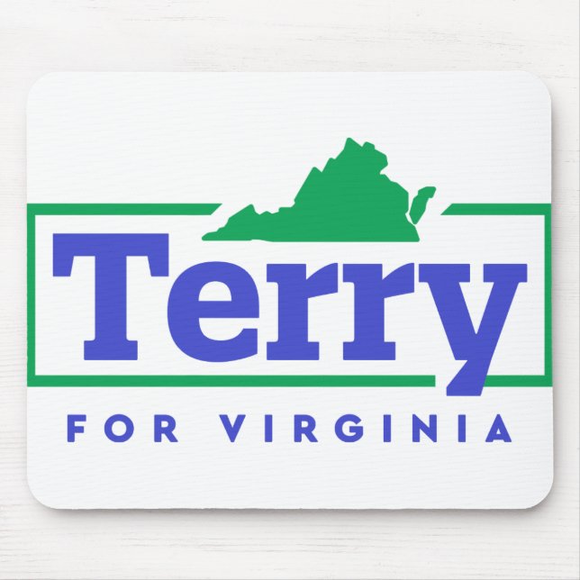 Mousepad Terry McAuliffe para Governador da Virgínia (Frente)