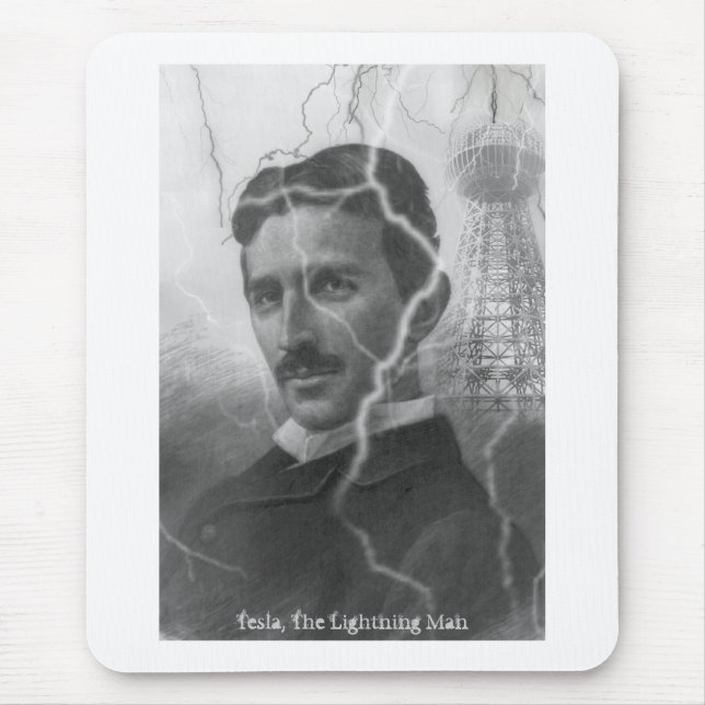 Mousepad Tesla, homem do relâmpago (Frente)