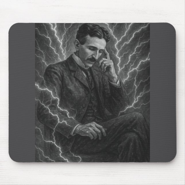 Mousepad Tesla Sparks do Gênio Mouse Mat (Frente)
