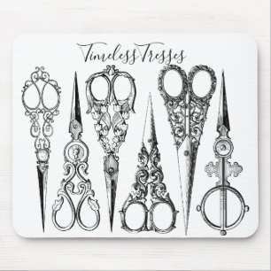 Mousepad Tesoura-de-costura vitoriana elegante