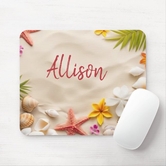 Mousepad Tesouros de Praia (Com mouse)