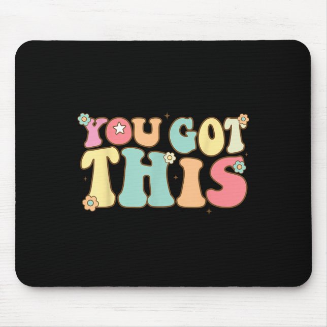 Mousepad Test Day Teacher Shirt Motivational Testing Day St (Frente)
