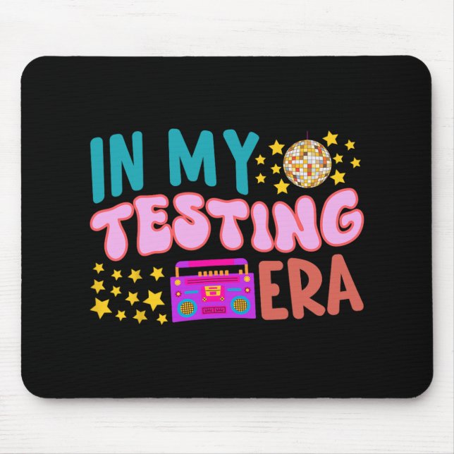 Mousepad Teste de Groovy para Estudantes da Minha Era de Te (Frente)