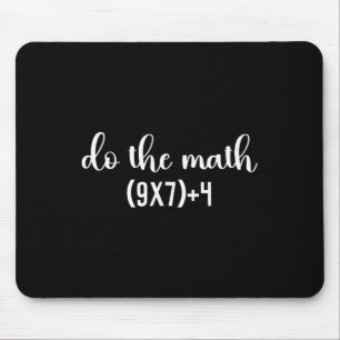 Mousepad Teste de Matemática Engraçado Faça o Professor de