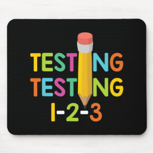 Mousepad Teste do professor no dia 1-2-3