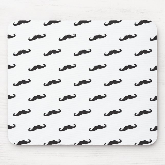 Mousepad Teste padrão 2 do hipster do bigode (Frente)