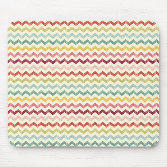 Mousepad Teste padrão 4 de Chevron (Frente)
