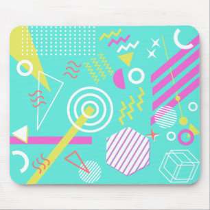 Mousepad teste padrão 90s geométrico