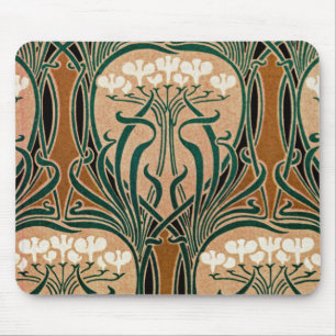 Mousepad Teste padrão #9 de Nouveau da arte