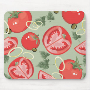 Mousepad Teste padrão abstrato com tomate