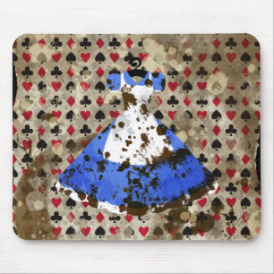 Mousepad Teste padrão afligido de Alice do país das