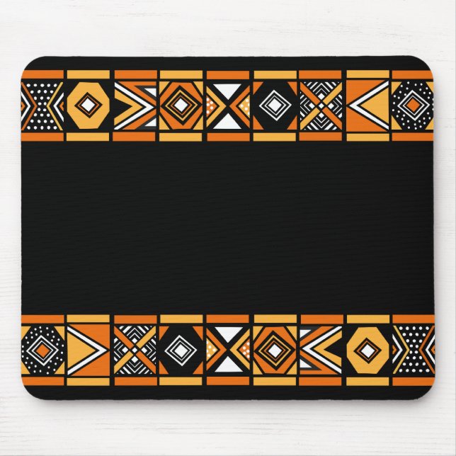 Mousepad Teste padrão africano (Frente)