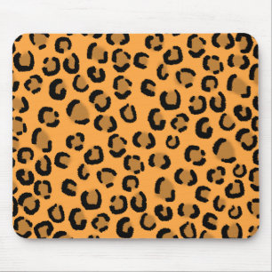 Mousepad Teste padrão alaranjado, preto e de Brown do