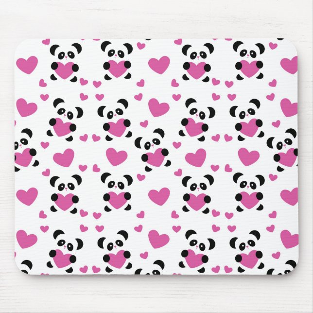 Mousepad Teste padrão ao dia do amor (Frente)