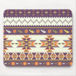 Mousepad Teste padrão asteca colorido
