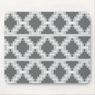 Mousepad Teste padrão asteca de Ikat - escuro e claro -