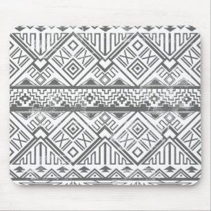 Mousepad Teste padrão asteca geométrico abstrato 2