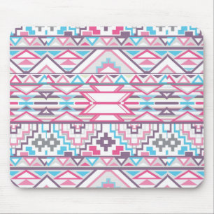 Mousepad Teste padrão asteca geométrico abstrato 3