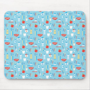 Mousepad Teste padrão azul dental