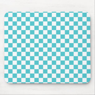 Mousepad Teste padrão azul e branco da serpente de mar do