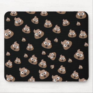 Mousepad Teste padrão bonito de Emoji do tombadilho