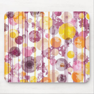 Mousepad Teste padrão branco listrado manchado