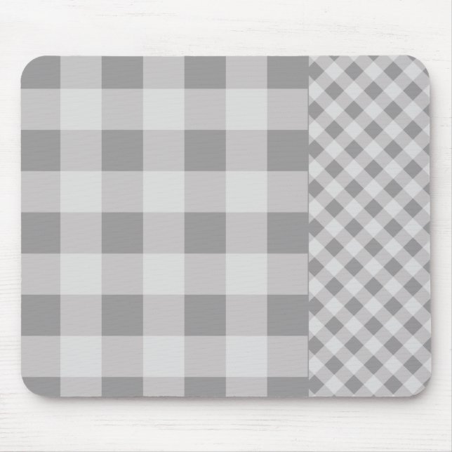 Mousepad Teste padrão cinzento do guingão do seixo (Frente)