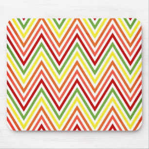 Mousepad Teste padrão colorido de Chevron do ziguezague
