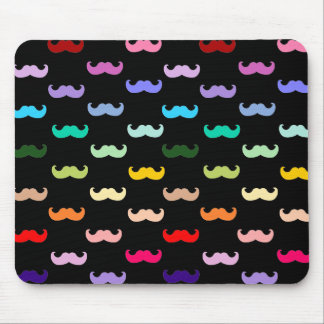 Mousepad Teste padrão colorido do bigode do arco-íris no