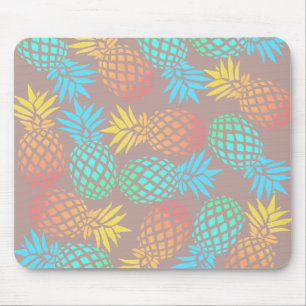 Mousepad teste padrão colorido tropical do abacaxi do ver