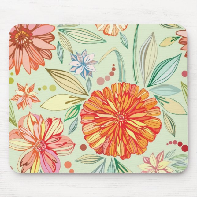 Mousepad Teste padrão com ásteres (Frente)