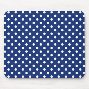 Mousepad Teste padrão com bolinhas brancas