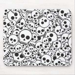 Mousepad Teste padrão com crânios