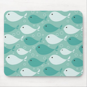 Mousepad teste padrão com peixes