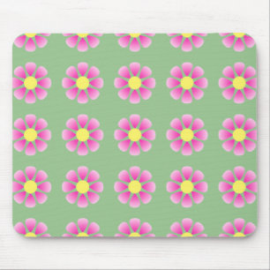 Mousepad Teste padrão cor-de-rosa da margarida