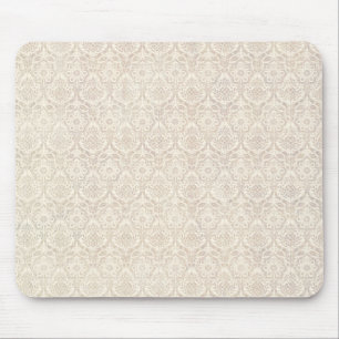Mousepad Teste padrão da baunilha do damasco