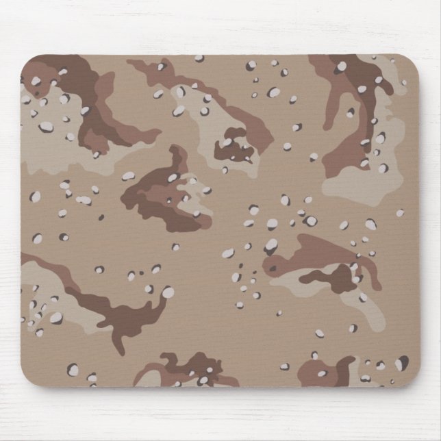 Mousepad Teste padrão da camuflagem de Camo do deserto (Frente)