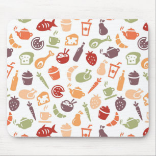 Mousepad Teste padrão da comida
