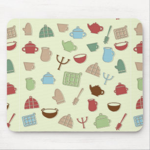 Mousepad Teste padrão da cozinha