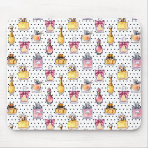 Mousepad Teste padrão da garrafa de Parfum