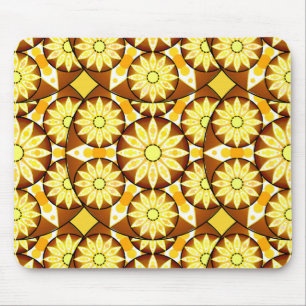 Mousepad Teste padrão da mandala, máscaras do marrom e ou