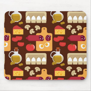 Mousepad Teste padrão da pizza