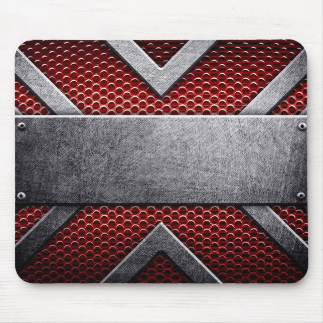 Mousepad Teste padrão da placa de metal (Frente)